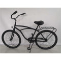 2021 USA Matt Black Adult 26 Mens Beach Cruiser Bikes Bicycles